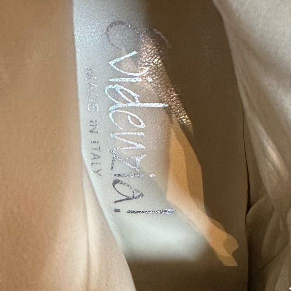 Leather Evidenzia! Denim blue booties made in Italy sz 37 sz 7 US lamb skin - Picture 10 of 13